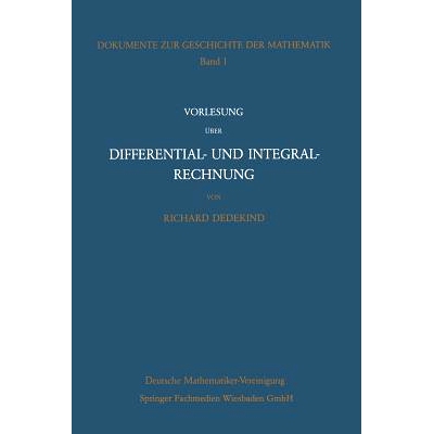 预订 Vorlesung über Differential- und Integralrechnung 1861/62: 9783528089023