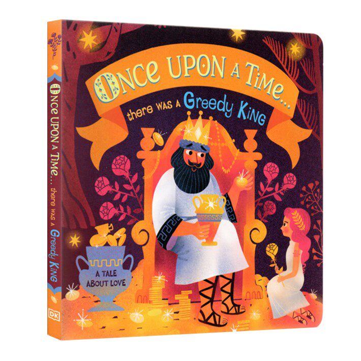 从前有一个贪婪的国王 maja andersen 插画 纸板书 once upon a time.