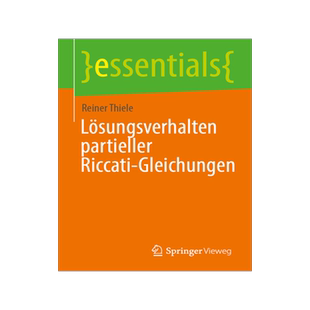 预订 Lösungsverhalten partieller Riccati-Gleichungen