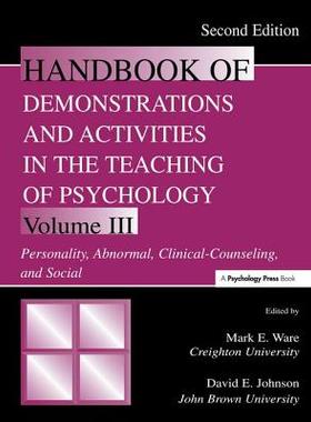 【预订】Handbook of Demonstrations and Activities in the Teaching of Psychology, Second Edition
