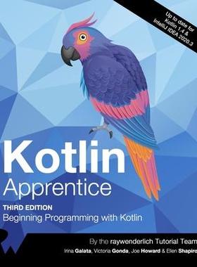 [预订]Kotlin Apprentice (Third Edition): Beginning Programming with Kotlin 9781950325375
