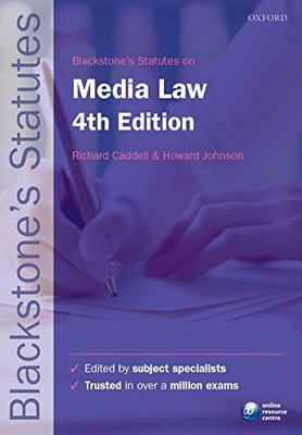 【预订】Blackstone’s Statutes on Media Law