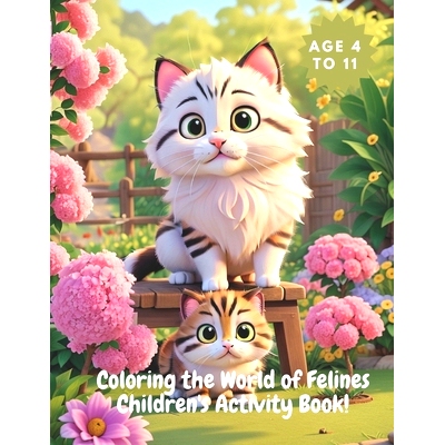 预订 Coloring the World of Felines Children’s Activity Book!: Children’s coloring book of cats.: 9798322244790