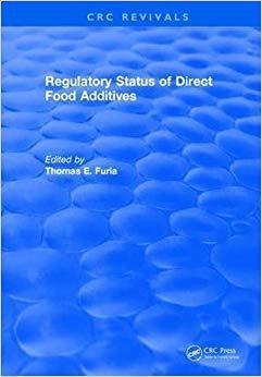 【预售】Regulatory Status of Direct Food Additives
