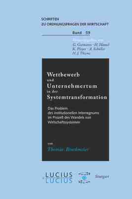 【预订】Wettbewerb und Unternehmertum in der Systemtransformation 9783828200975