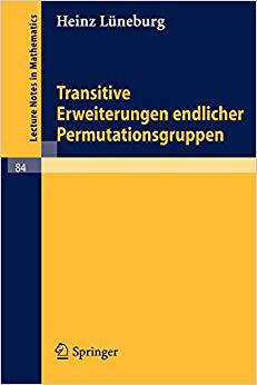 【预订】Transitive Erweiterungen endlicher Permutationsgruppen 9783540046035