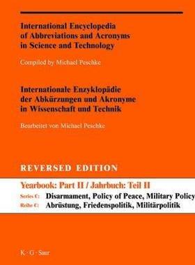 [预订]Series C: Disarmament, Policy of Peace, Military Policy and Science 9783598235146