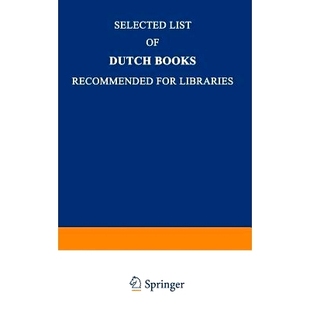 Dutch Libraries Selected 9789401756921 for List Recommended 预订 Books
