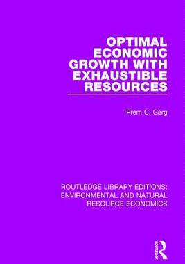 预订 Optimal Economic Growth with Exhaustible Resources
