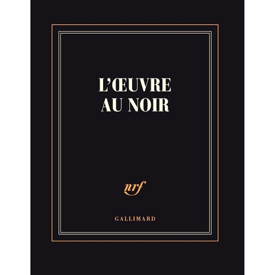 法国Gallimard文学笔记本 黑色作品 进口文创 文艺法式优雅 小众礼物 CARNET CARRE NOIR L’OEUVRE AU NOIR