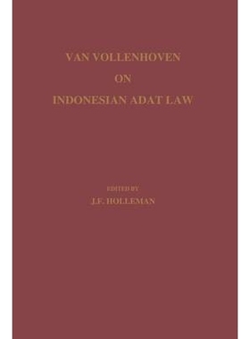 预订 Van Vollenhoven on Indonesian Adat Law: 9789024761746