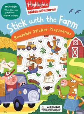 [预订]Stick with the Farm Hidden Pictures Reusable Sticker Playscenes 9781644729175