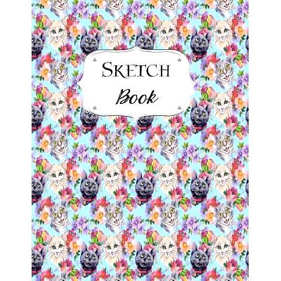 预订 Sketch Book: Cat Sketchbook Scetchpad for Drawing or Doodling Notebook Pad for Creative Artists #10 Floral Flowers