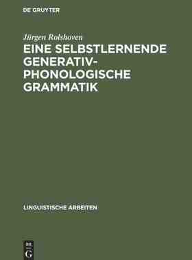【预订】Eine selbstlernende generativ-phonologische Grammatik 9783484302181