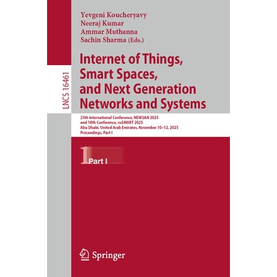预订 Internet of Things, Smart Spaces, and Next Generation Networks and Systems 25th International Conference, NEW2AN 20