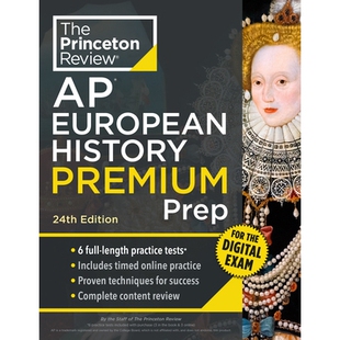 预订 Princeton Review AP European History Premium Prep, 24th Edition: 6 Practice Tests + Digital Practice Online + Conte