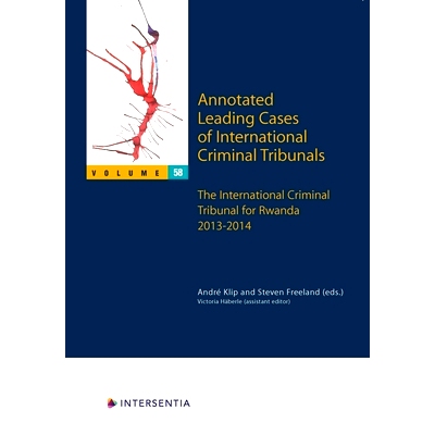 预订 Annotated Leading Cases of International Criminal Tribunals - volume 58: The International Criminal Tribunal for Rw