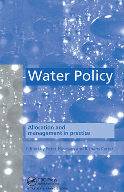 【预订】Water Policy: Allocation and management in practice