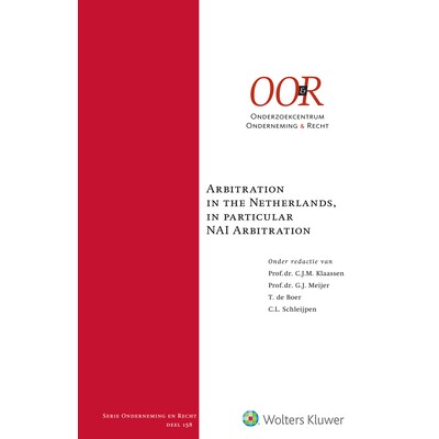 预订 Arbitration in the Netherlands, in Particular NAI Arbitration 仲裁在荷兰，特别是NAI仲裁: 9789403528496