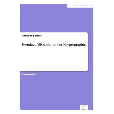 预订 Pseudozufallszahlen in der Kryptographie: 9783838641492