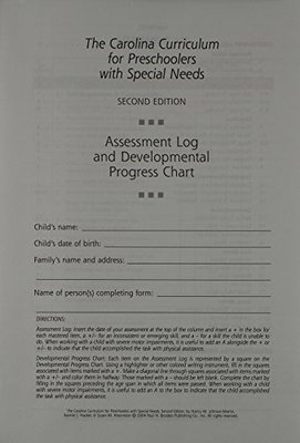 【预售】The Carolina Curriculum for Preschoolers with Special Needs (CCPSN) Assessment Log and Developmental Progr...