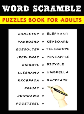 预订 Word Scramble Puzzles Book for Adults: 9798326291608