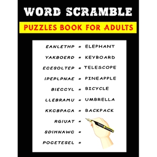 Puzzles Scramble Book for 9798326291608 预订 Adults Word