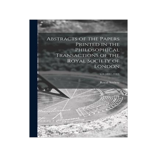 [预订]Abstracts of the Papers Printed in the Philosophical Transactions of the Royal Society of London; v. 9781013717253