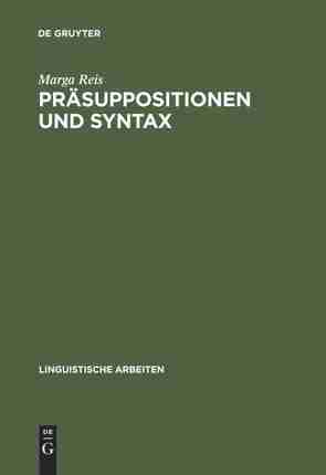【预订】Präsuppositionen und Syntax 9783484102774