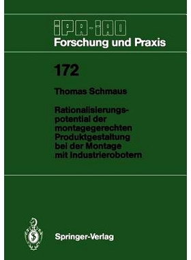 预订 Rationalisierungspotential Der Montagegerechten Produktgestaltung Bei Der Montage Mit Industrierobotern