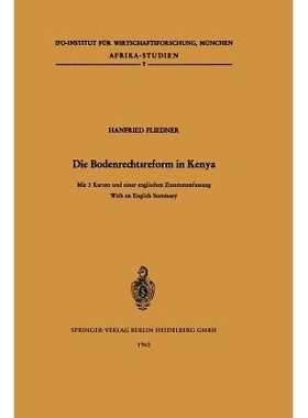 预订 Die Bodenrechtsreform in Kenya: Studie über die Änderung der Bodenrechtsverhältnisse im Zuge der Agrarreform unt
