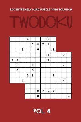 [预订]200 Extremely Hard Puzzle With Solution Twodoku Vol 4: Two overlapping Sudoku, puzzle booklet, 2 puz 9781712737927