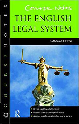 【预售】Course Notes: the English Legal System