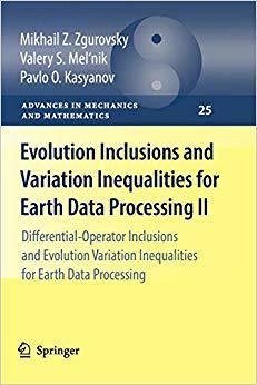 【预订】Evolution Inclusions and Variation Inequalities for Earth Data Processing II 9783642265433