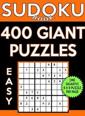 [预订]Sudoku Book 400 Easy GIANT Puzzles: Sudoku Puzzle Book With One Gigantic Puzzle Per Page, One Level  9781544217093