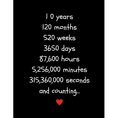 预订 10 Years: Counting the Time I’ve Loved You: 9781723802591