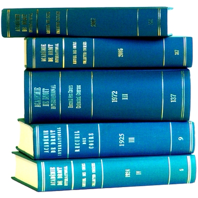 预订 Recueil des cours, Collected Courses, Tome/Volume 316 (2005) 海牙国际法学院演讲集，第316卷: 9789004153752