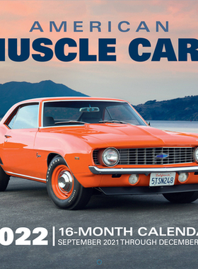 【预订】American Muscle Cars 2022: 16-Month Calendar - September 2021 Through December 2022 9780760371299