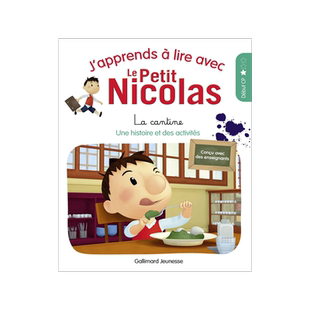 法国CP教辅读物 和小淘气尼古拉学阅读1：食堂  J'apprends à lire avec le Petit Nicolas 小学一年级法语写作词汇训练