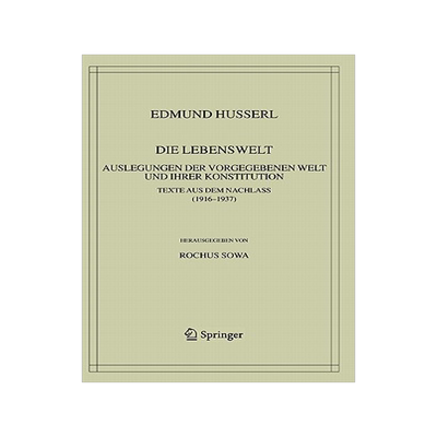 预订 Die Lebenswelt