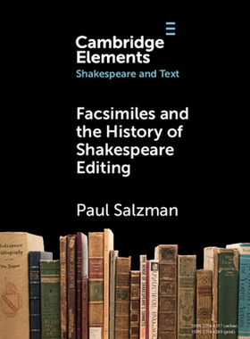 [预订]Facsimiles and the History of Shakespeare Editing