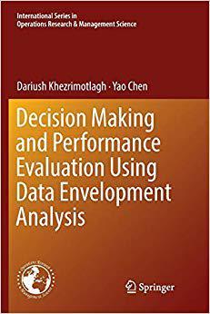 【预售】Decision Making and Performance Evaluation Using Data Envelopment Analysis