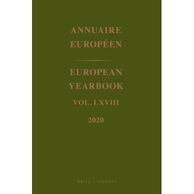 预订 European Yearbook / Annuaire Européen, Volume 68 (2020) 欧洲年鉴，第68卷（2020年）: 9789004508415