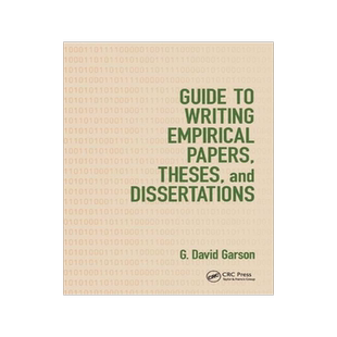 [预订]Guide to Writing Empirical Papers, Theses, and Dissertations 9780367396688