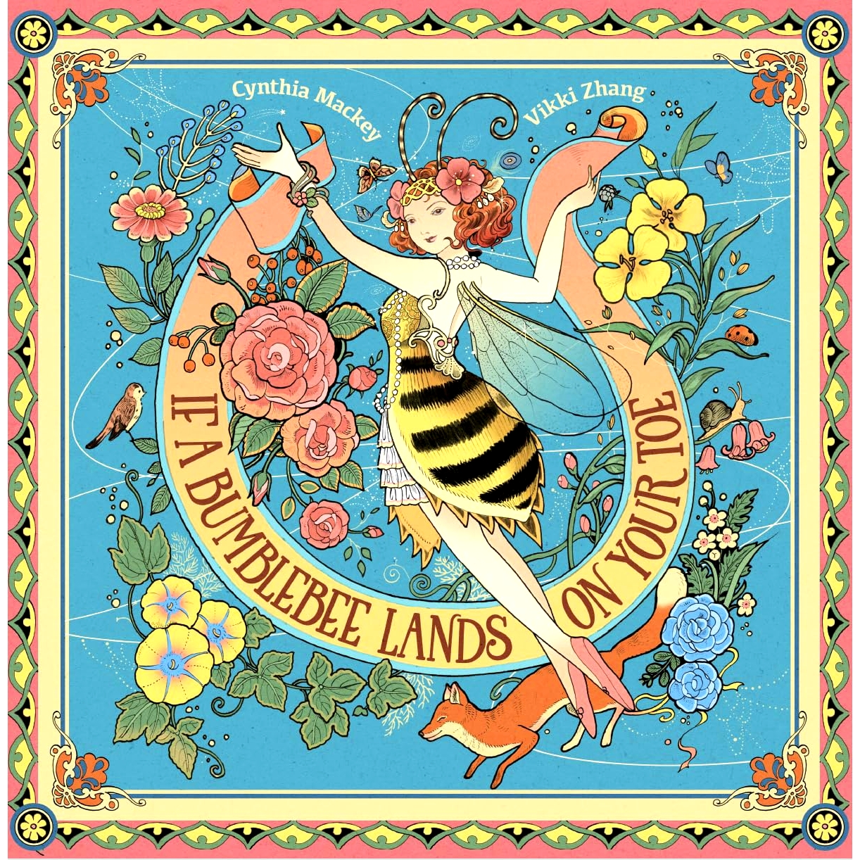 现货 如果黄蜂落在你的脚趾上 情绪管理 适应环境 Vikki Zhang 张文绮绘 精装绘本 英文原版 If A Bumblebee Lands on Your Toe