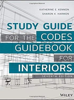 【预售】Study Guide For The Codes Guidebook For Interiors, Seventh Edition