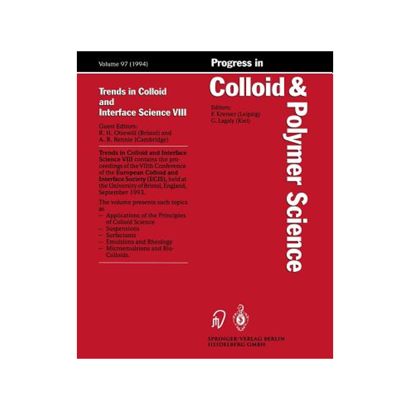 预订 Trends in Colloid and Interface Science VIII