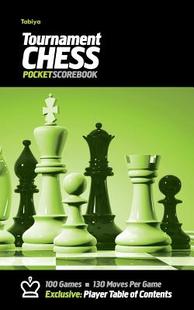 9780985644260 Scorebook Black Style Cover 预订 Tabiya Tournament Chess with Pocket