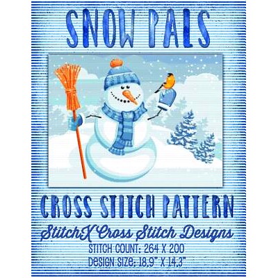 预订 Snow Pals Cross Stitch Pattern: 9781511838979