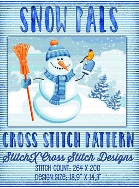 预订 Snow Pals Cross Stitch Pattern: 9781511838979